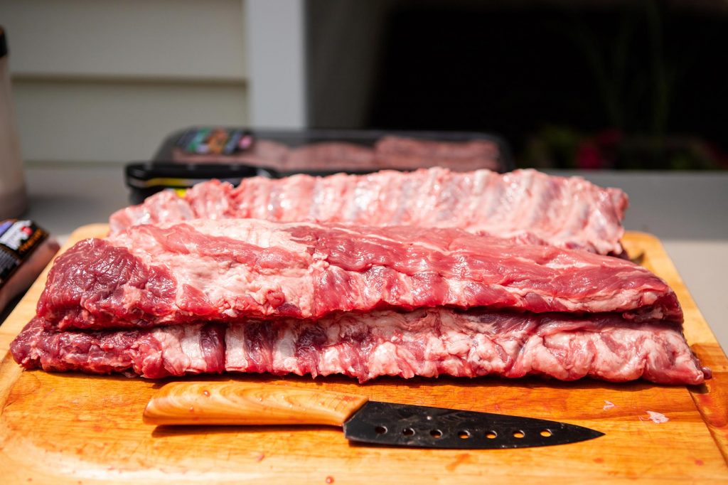 Baby Back Ribs Breaking in the Meadow Creek BX25 Box Smoker