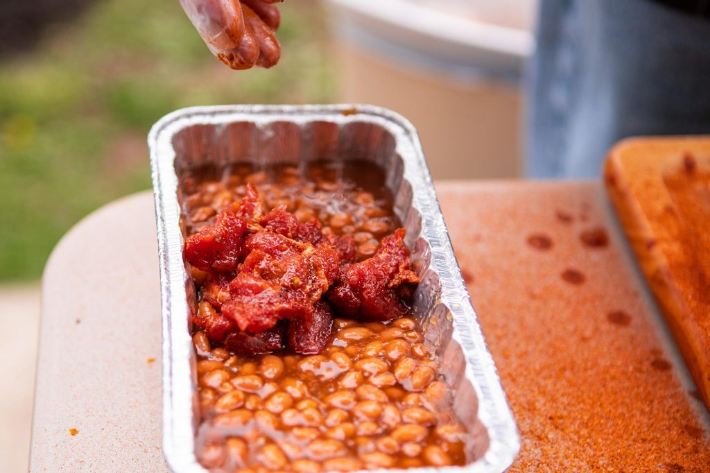Beans Breaking in the Meadow Creek BX25 Box Smoker