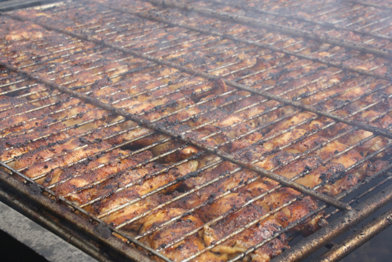 Grilling Chicken on Meadow Creek Chicken Cooker Secrets to Tender, Mouth Watering Grilled Chicken --From the Skin to the Bone