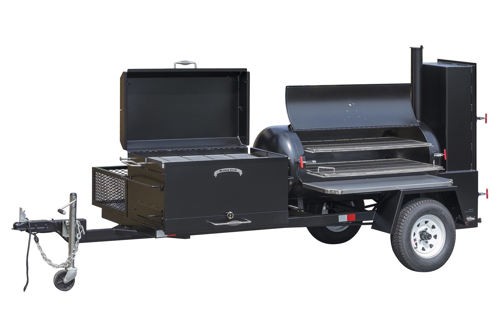 Trailer mounted on sale smoker