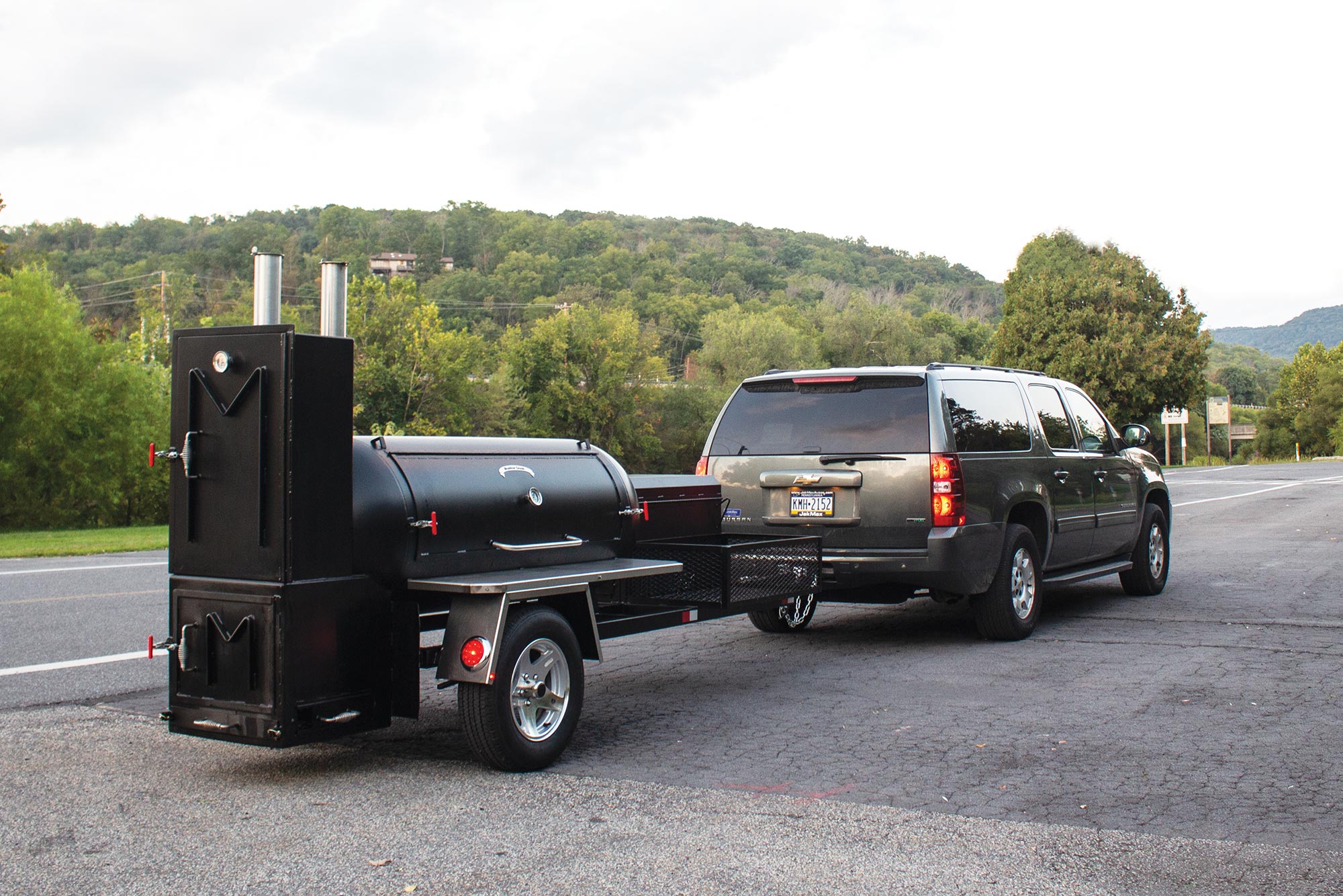 Trailer bbq pit online