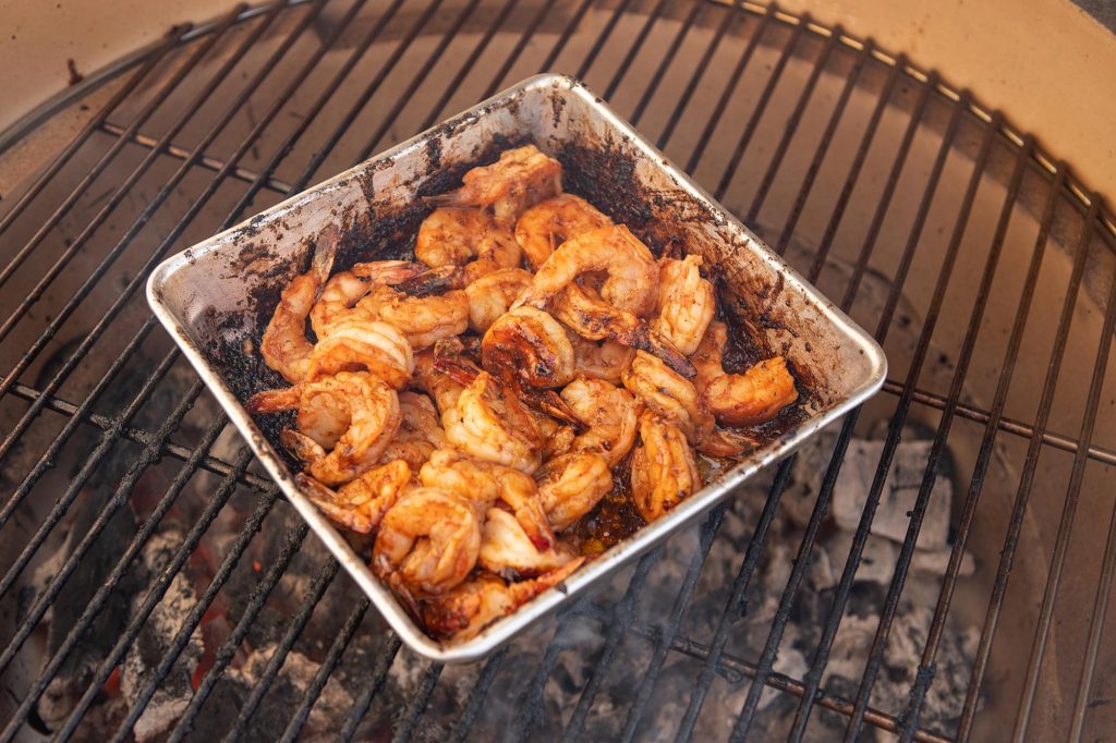 Shrimp on Big Green Egg