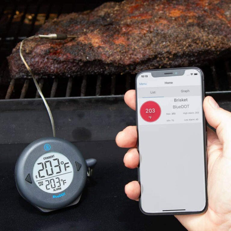 Wireless Probe Grill Thermometer Silver - BBQ Dragon