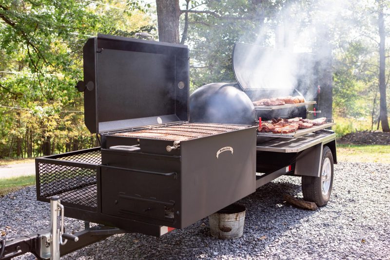 Meadow Creek Big Black Barbecue Trailer