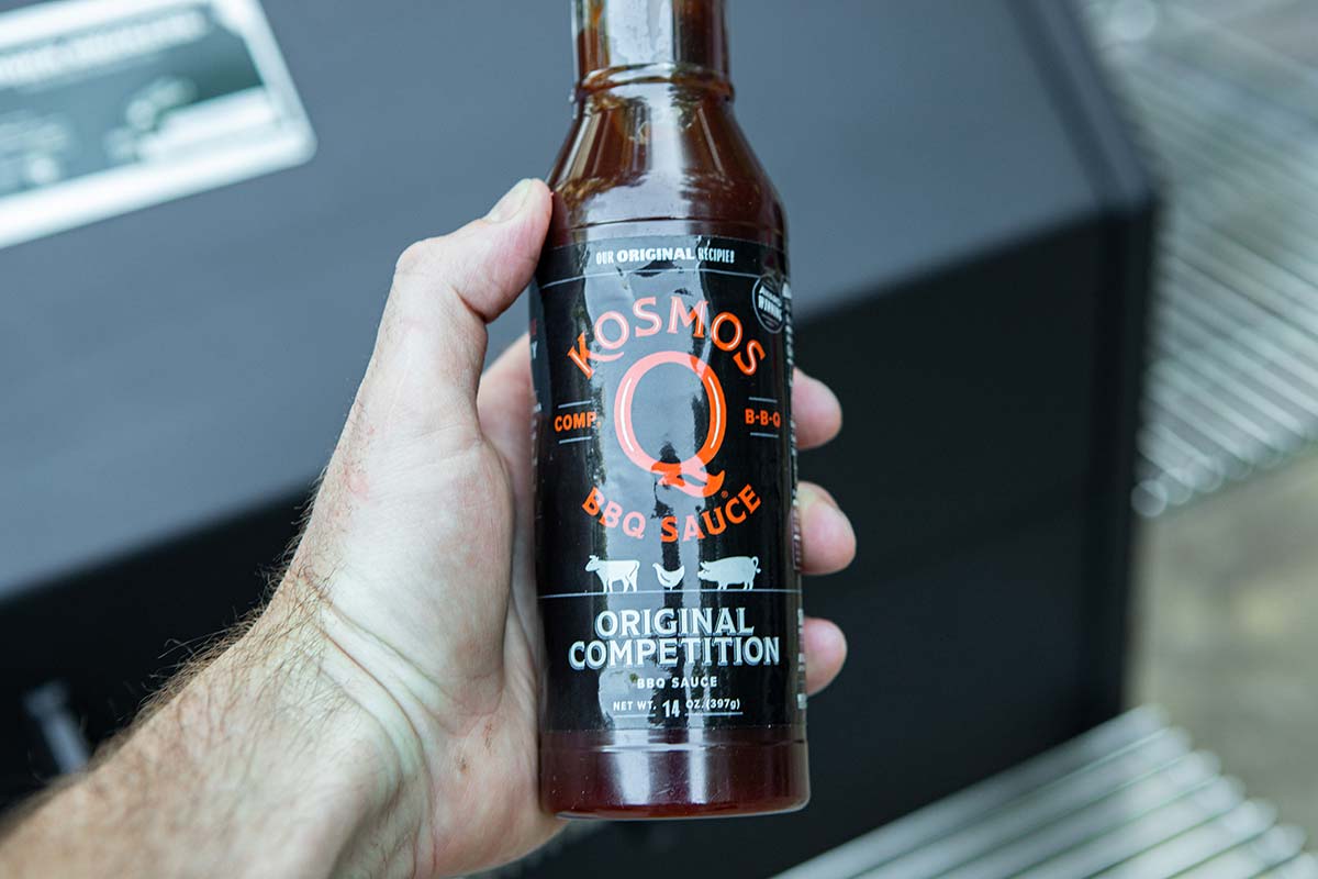 Kosmos Q Original Competition BBQ Sauce Smoked Meatloaf, Corn on the Cob, and Potatoes on the Yoder Pellet Smoker