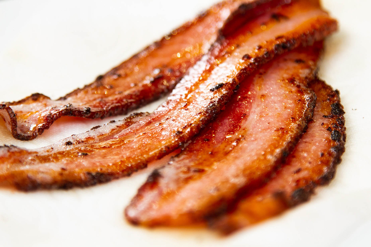 Smoked Bacon How to Cure and Smoke Bacon with Thermoworks DOT Thermometer