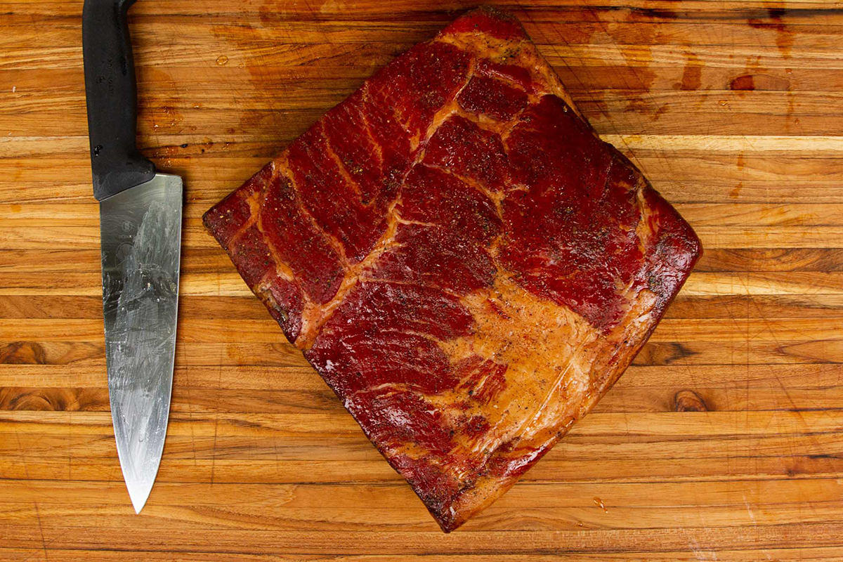 Home Cured and Smoked Pork Belly How to Cure and Smoke Bacon with Thermoworks DOT Thermometer