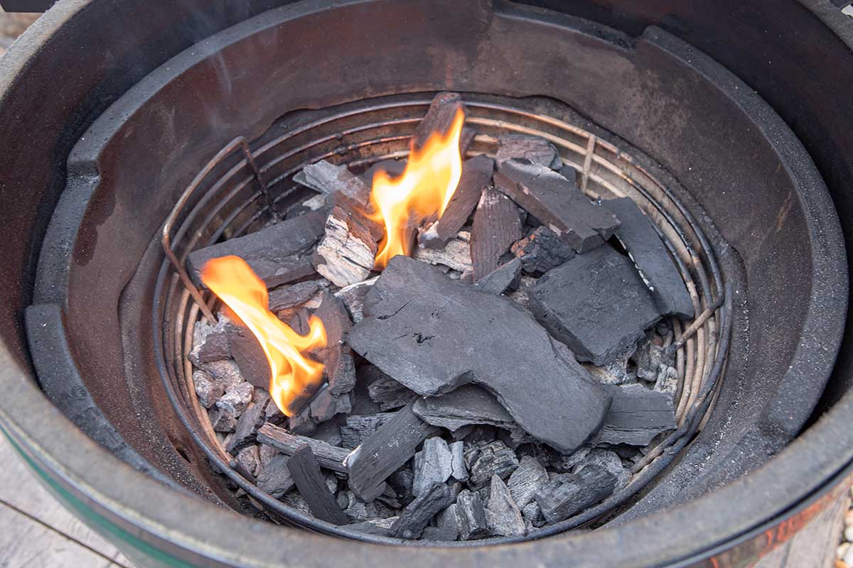 Lighting the Charcoal My Grandma’s Pecan Pie in a Big Green Egg