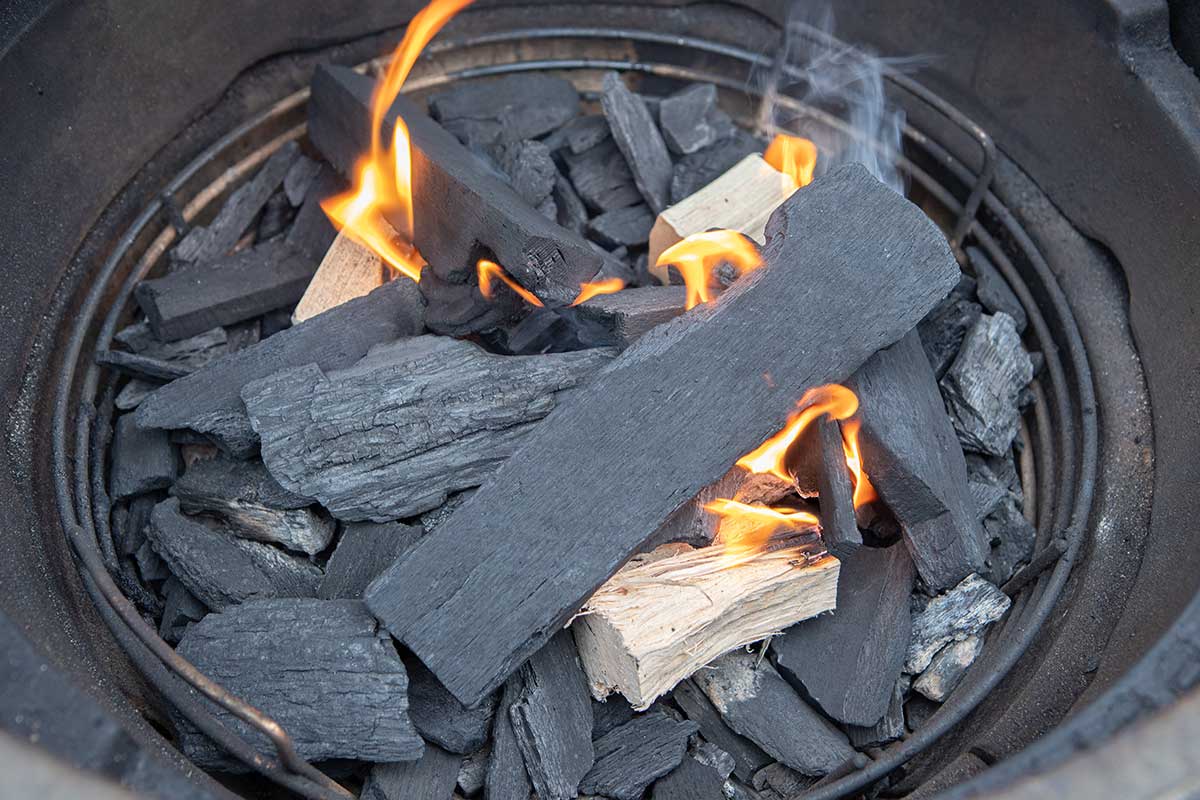 Rockwood Lump Charcoal and Wood How to Smoke a Prime Rib on a Big Green Egg