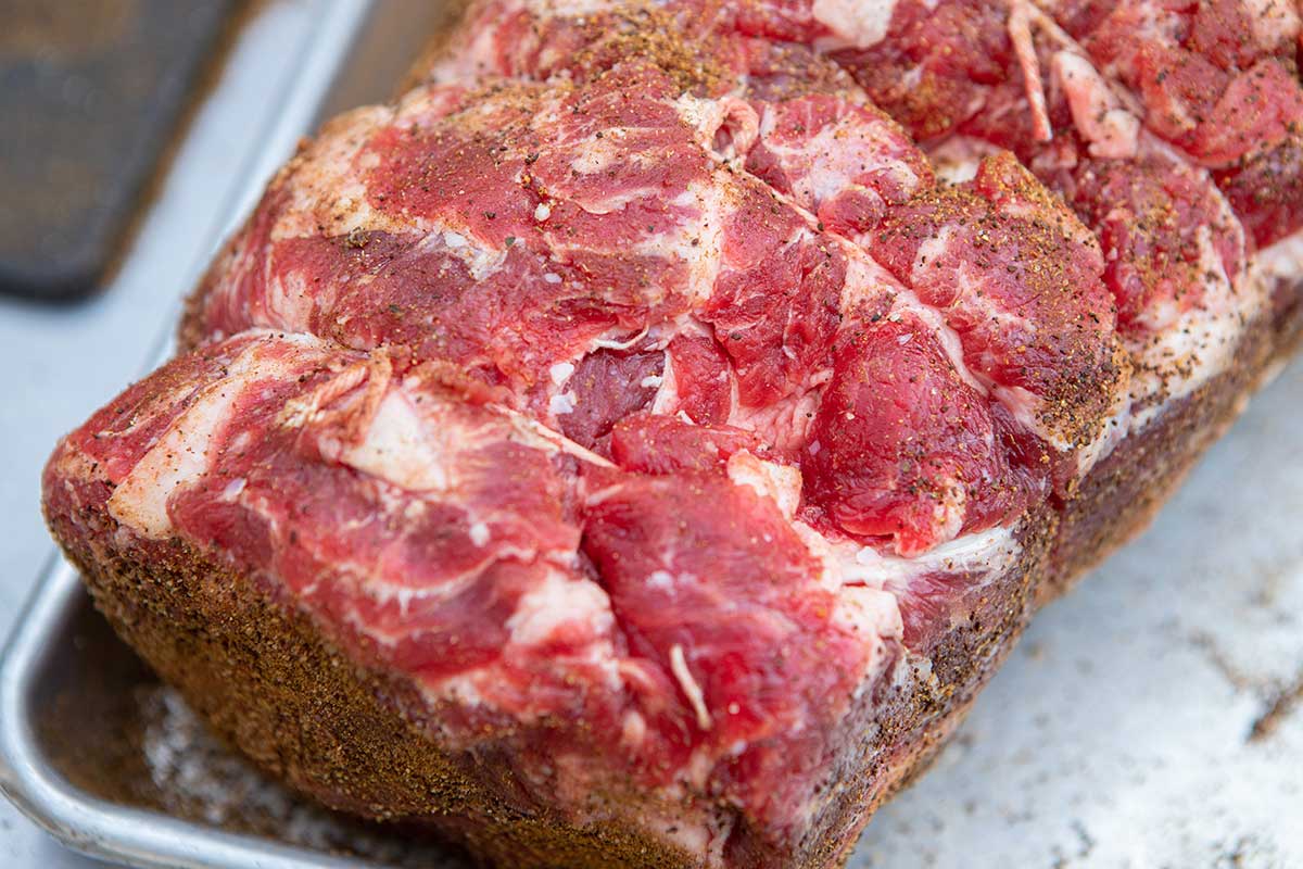 Seasoning the Prime Ribs with Oakridge Carne Crosta Steakhouse Rub How to Smoke a Prime Rib on a Big Green Egg