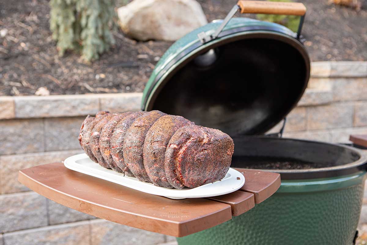 Roasted Prime Rib How to Smoke a Prime Rib on a Big Green Egg