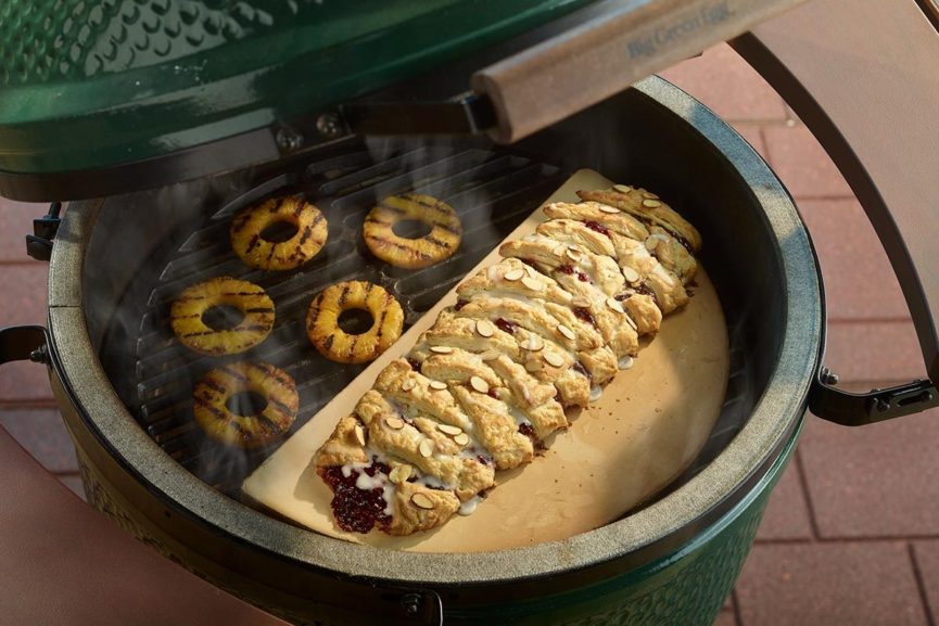 Big Green Egg Raspberry Almond Braid