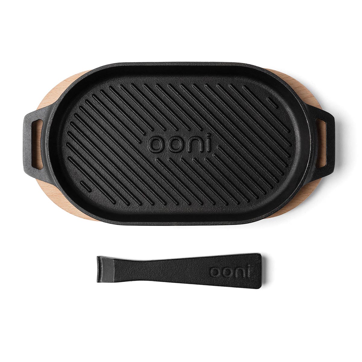 Ooni Grizzler Pan Cast Iron Griddle and Sizzler