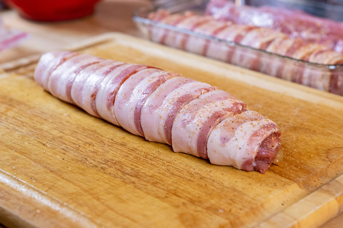Bacon-Wrapped Pork Tenderloin Bacon-Wrapped Apple-Stuffed Tenderloin on the Big Green Egg