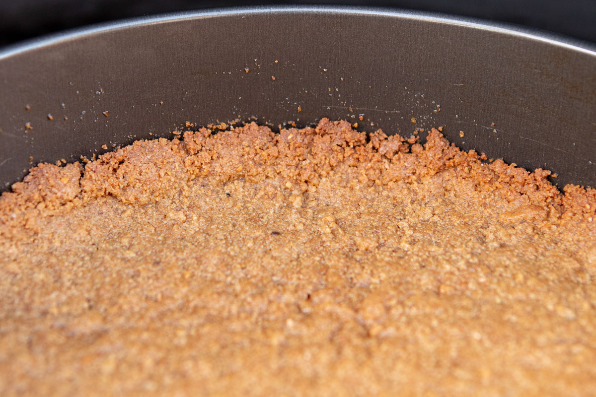 Baking the Crust Pumpkin Cheesecake Recipe on the Big Green Egg