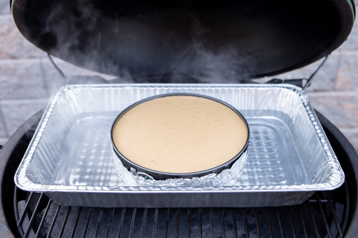 Bake the Cheesecake Pumpkin Cheesecake Recipe on the Big Green Egg