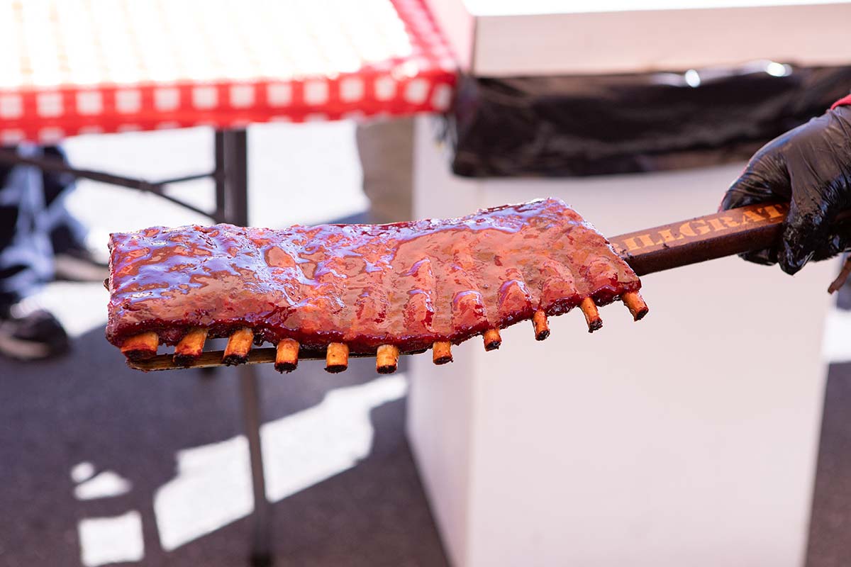 2021 Open House - Ribs on Yoder Smoker