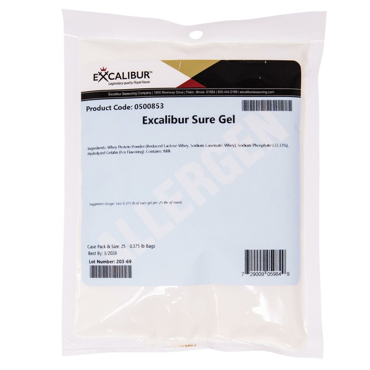 Excalibur Sure Gel Meat Binder Meadow Creek Barbecue Supply