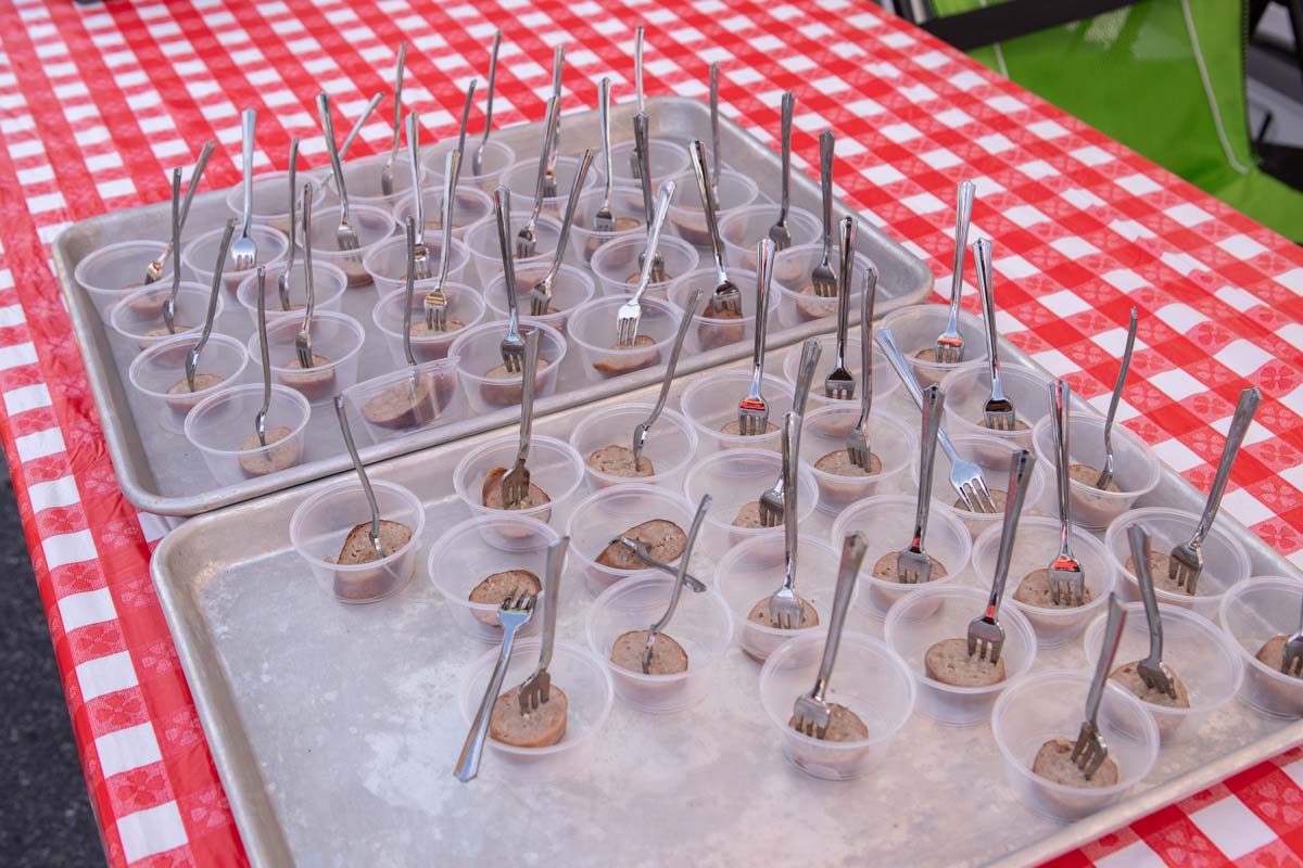 Sausage Samples 2021 Eggfest