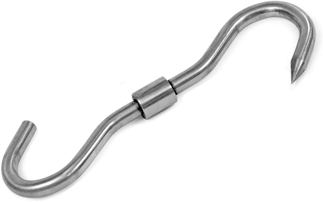 TSM 12 Stainless Steel Rotating S Hook - Meadow Creek Barbecue Supply