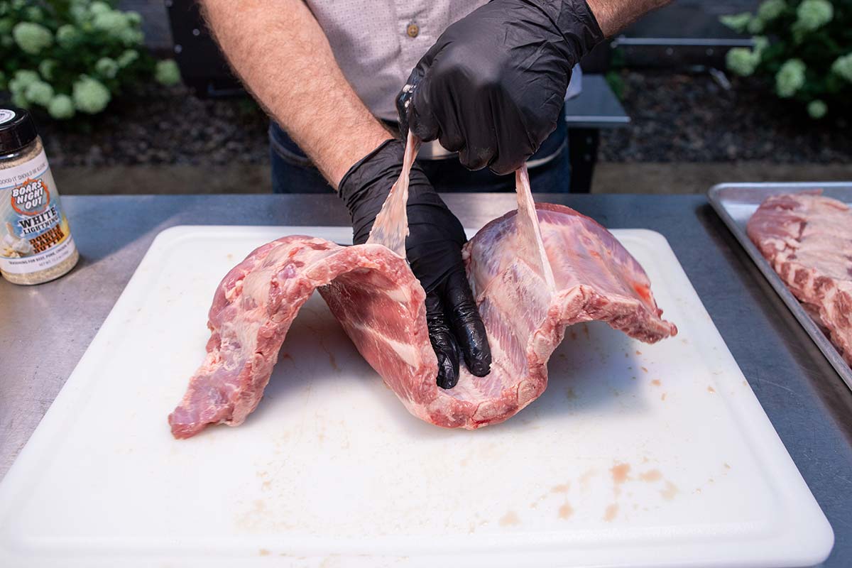 Removing Membrane on Ribs Removing Membrane on Ribs
