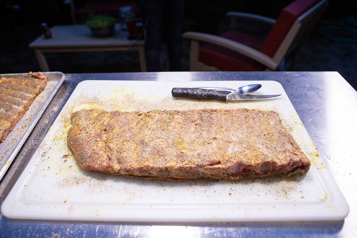 Boars Night Out Double Garlic Butter Seasoning on Ribs Boars Night Out Double Garlic Butter Seasoning on Ribs