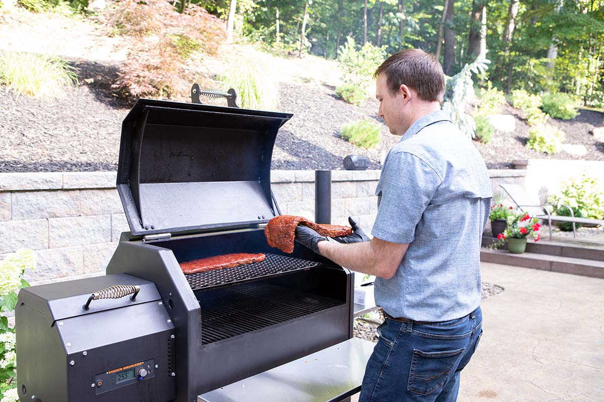 Putting Ribs on Yoder Pellet Smoker Putting Ribs on Yoder Pellet Smoker