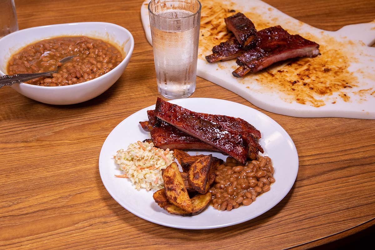 Smoked Ribs With Sides Smoked Ribs With Sides