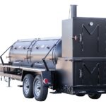 Meadow Creek TS1000 BBQ Smoker Trailer With Optional Stainless Steel Exterior Shelves