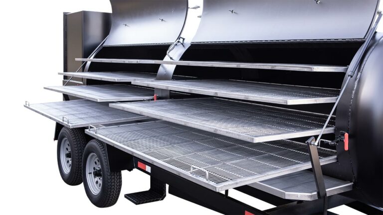 Sliding Stainless Steel Grates (Shown With Optional Stainless Steel Exterior Shelves)