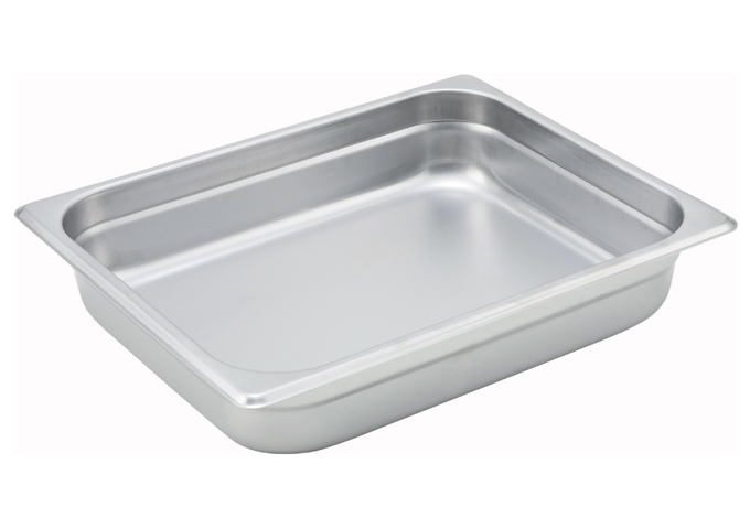 Winco Half-Size 2" Stainless Steel Steam Pan