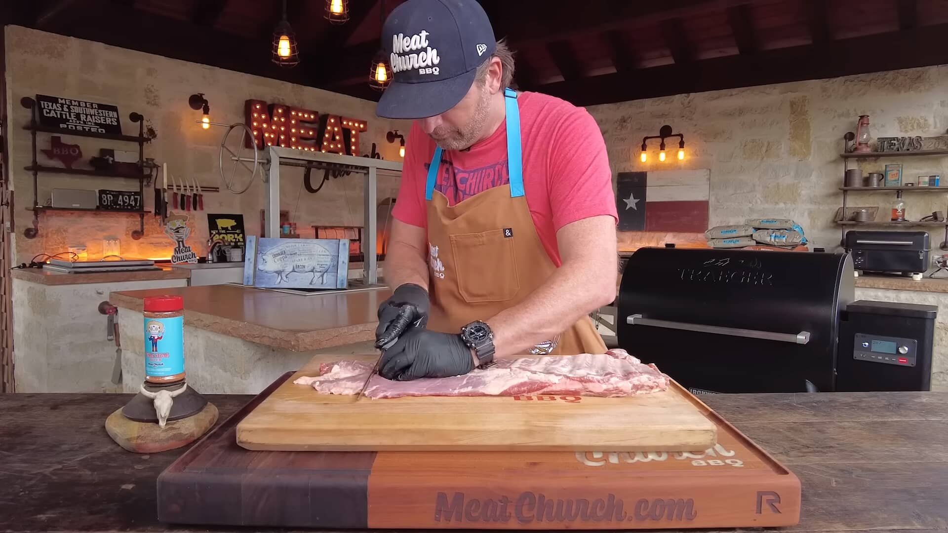 St. Louis style spare ribs. Newest Meat Church Seasoning Texas Sugar 