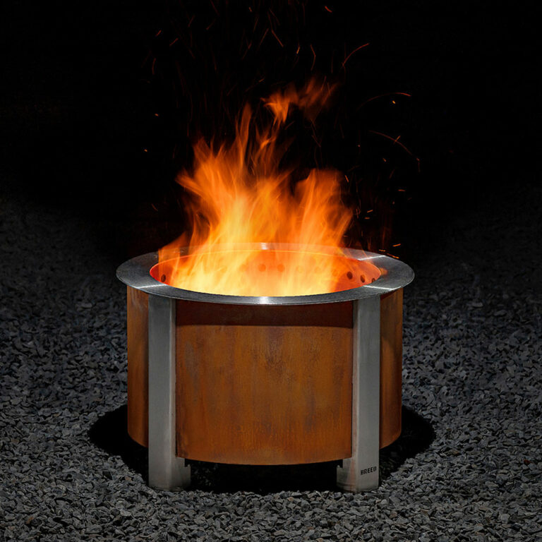 Breeo X Series 19 Smokeless Fire Pit Corten Steel