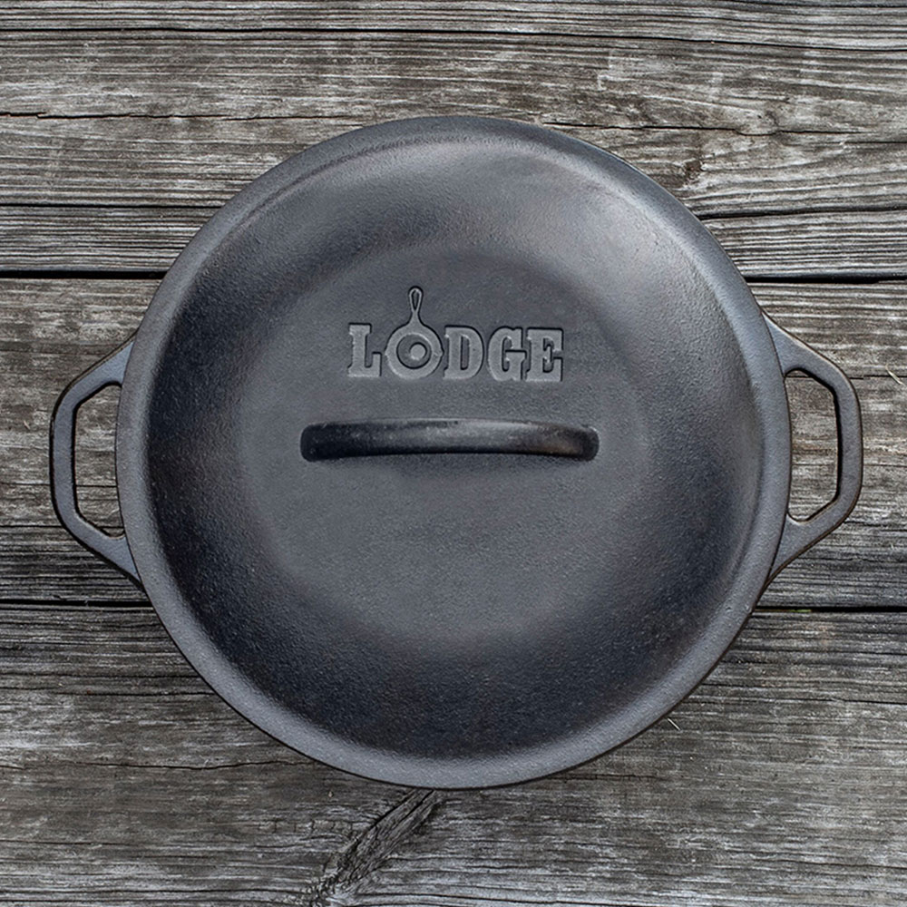 Lodge Cast Iron Melting Pot with Silicone Brush, Cast Iron