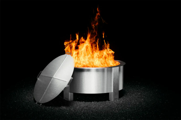 Breeo X Series 42 Smokeless Fire Pit Stainless Steel