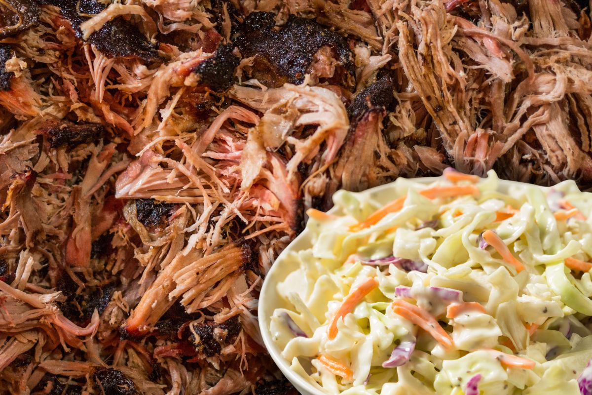 Smoked Pulled Pork Coleslaw Samples