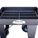 Height Adjustable Stainless Steel Grate on BBQ36 Flat Top Grill