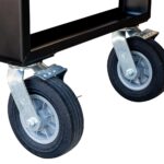 8" Locking Casters on Meadow Creek BBQ60 Flat Top Grill