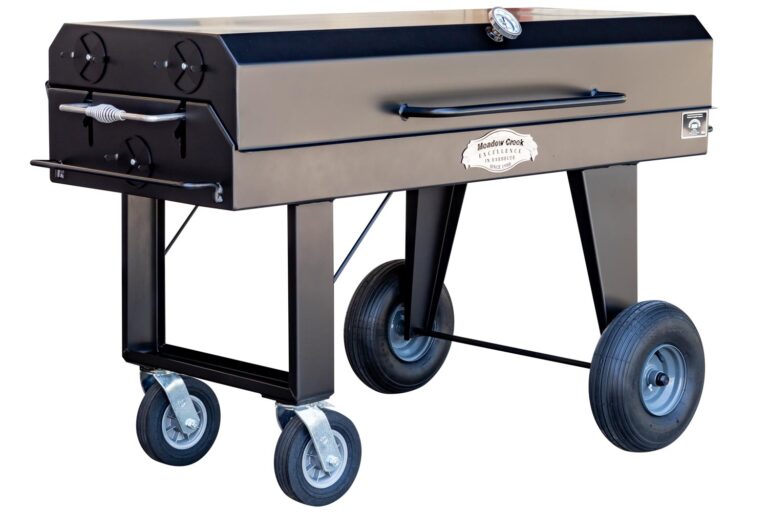 Meadow Creek BBQ60 Flat Top Grill With Optional Lid