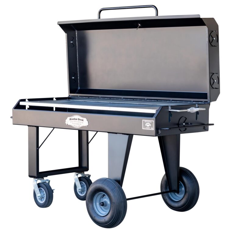 Meadow Creek BBQ60 Flat Top Grill With Optional Lid