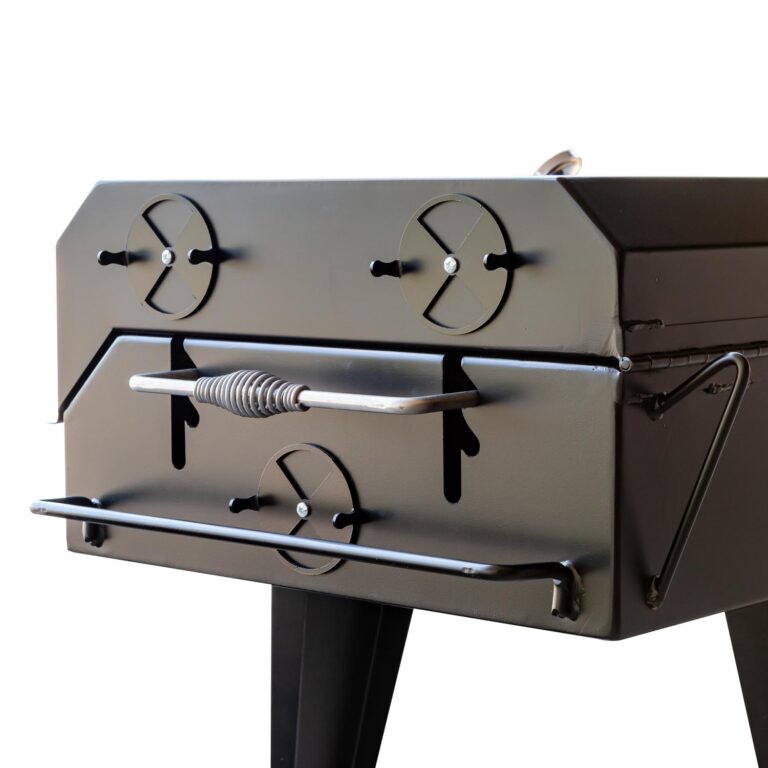 End View of Meadow Creek BBQ60 Flat Top Grill With Optional Lid