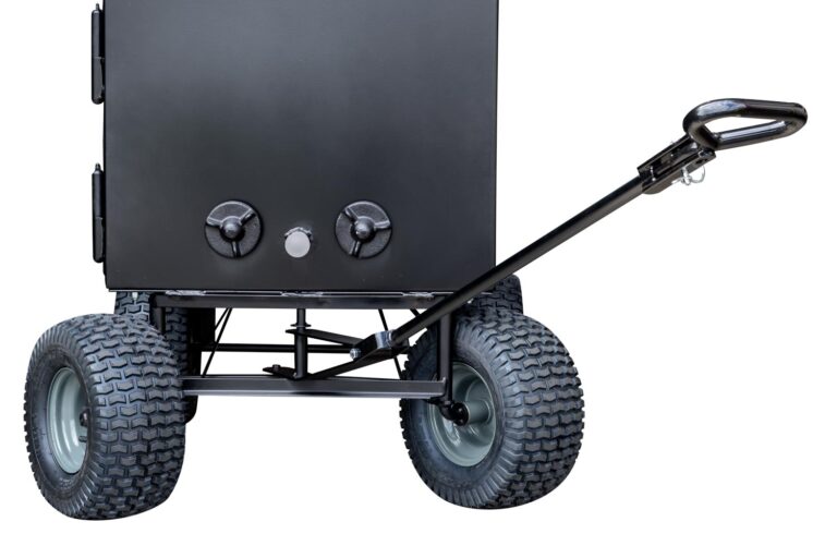 Wagon Chassis on Meadow Creek BX100 Box Smoker