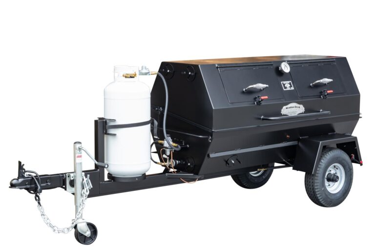 Meadow Creek PR60GT Pig Roaster With Optional Doors in Lid and Propane Tank