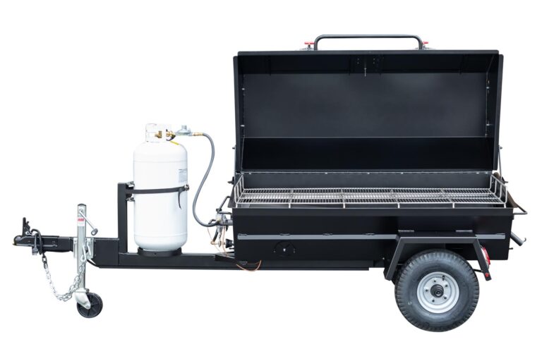 Meadow Creek PR60GT Pig Roaster With Optional Propane Tank and Doors in Lid