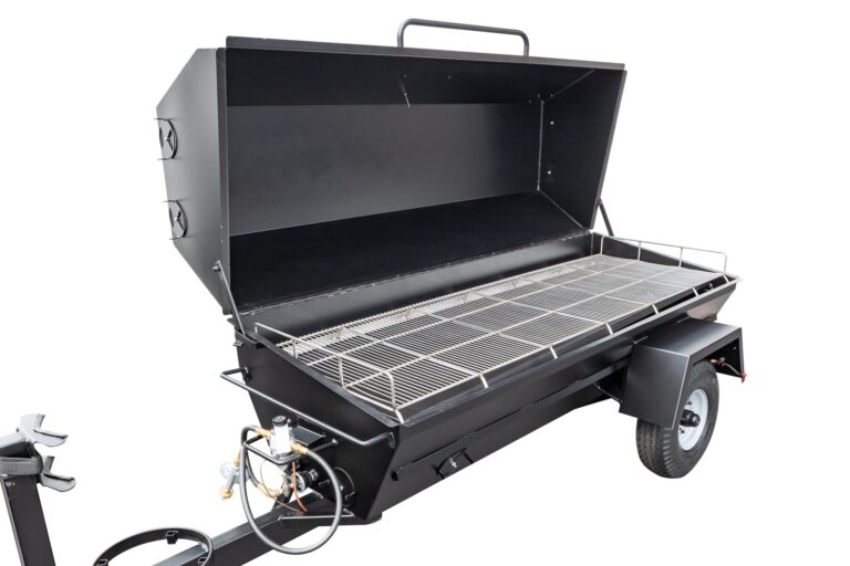 Stainless Steel Grate on Meadow Creek PR72GT Gas Pig Roaster Trailer