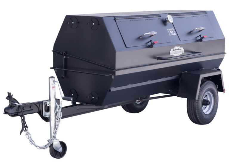 Meadow Creek PR72T Pig Roaster Trailer With Optional Doors in Lid and Charcoal Pullout