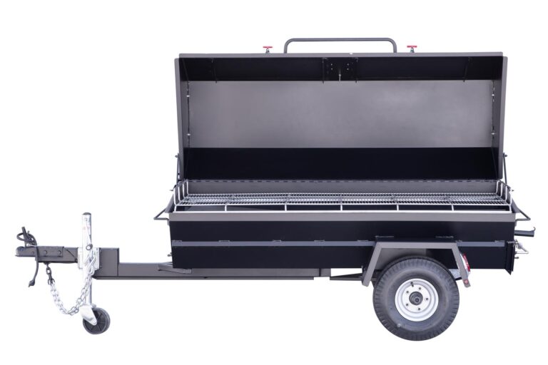 Meadow Creek PR72T Pig Roaster Trailer With Optional Doors in Lid and Charcoal Pullout