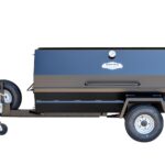 Meadow Creek PR72T Pig Roaster Trailer With Optional Spare Tire Mounted and Charcoal Pullout