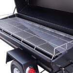 Stainless Steel Grate in PR72T Pig Roaster Trailer With Optional Charcoal Pullout