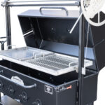Optional Half Flat Grate, Half Griddle, and Hinged Lid With The